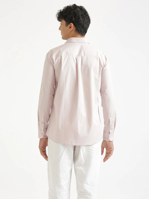 Men Mauve Pink Better Cotton Everyday Shirt