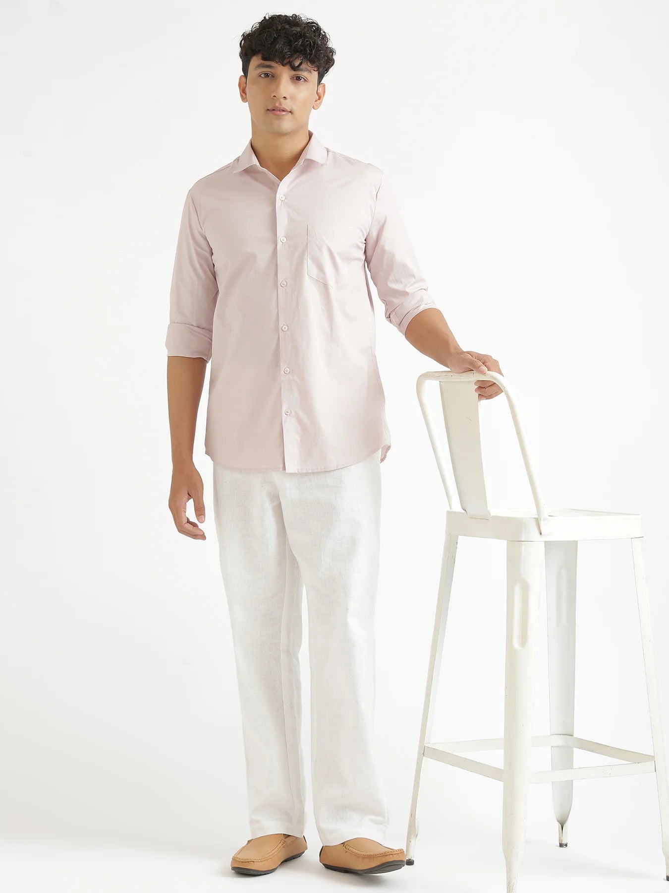 Men Mauve Pink Better Cotton Everyday Shirt