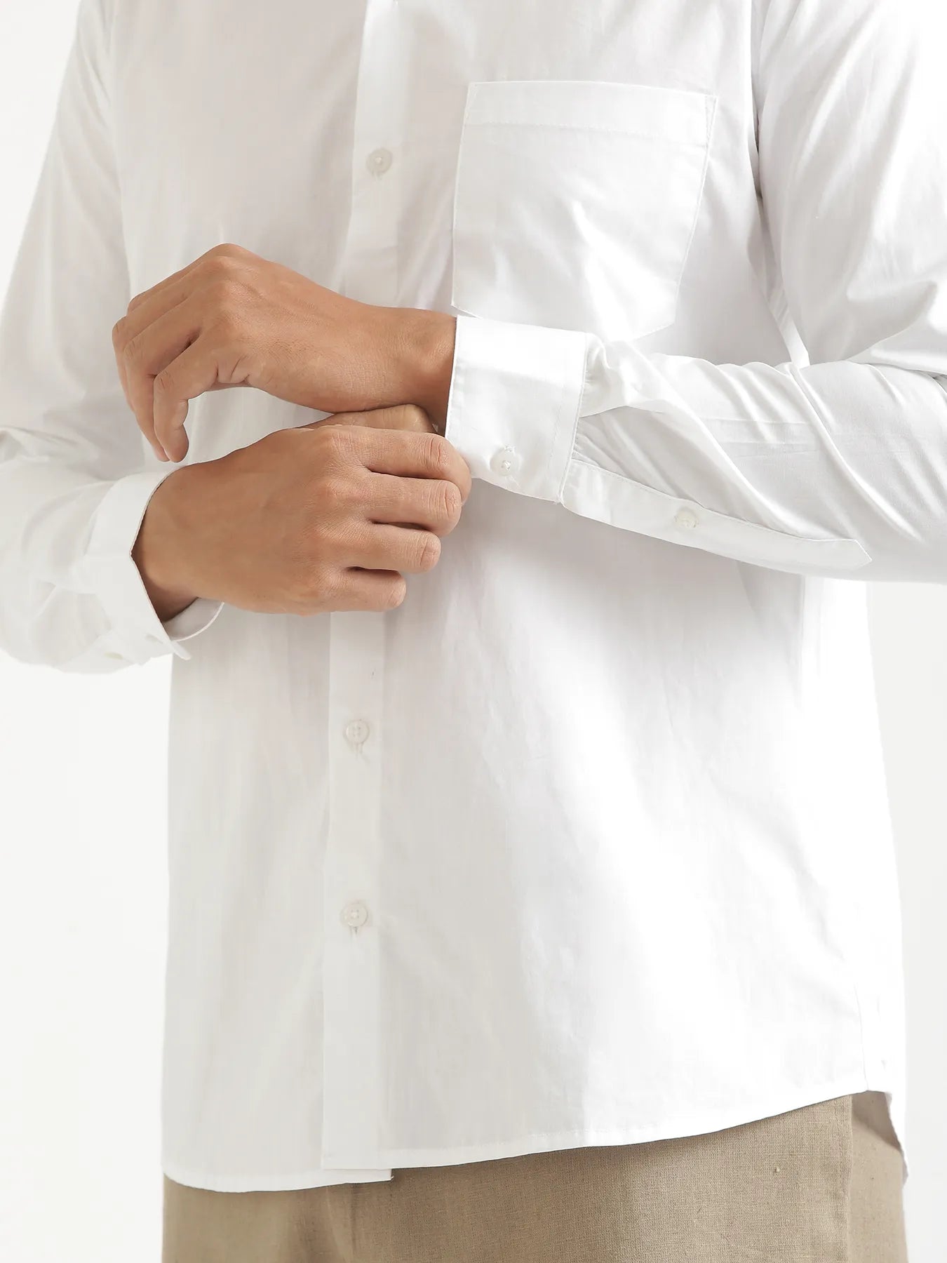 Men White Better Cotton Everyday Shirt
