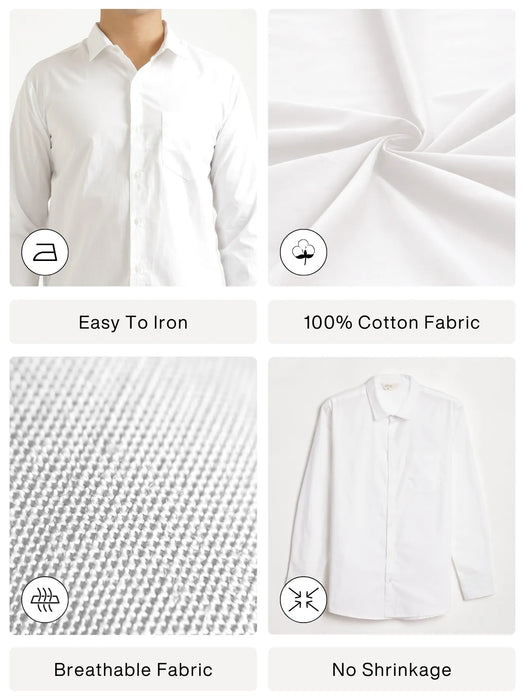 Men White Better Cotton Everyday Shirt
