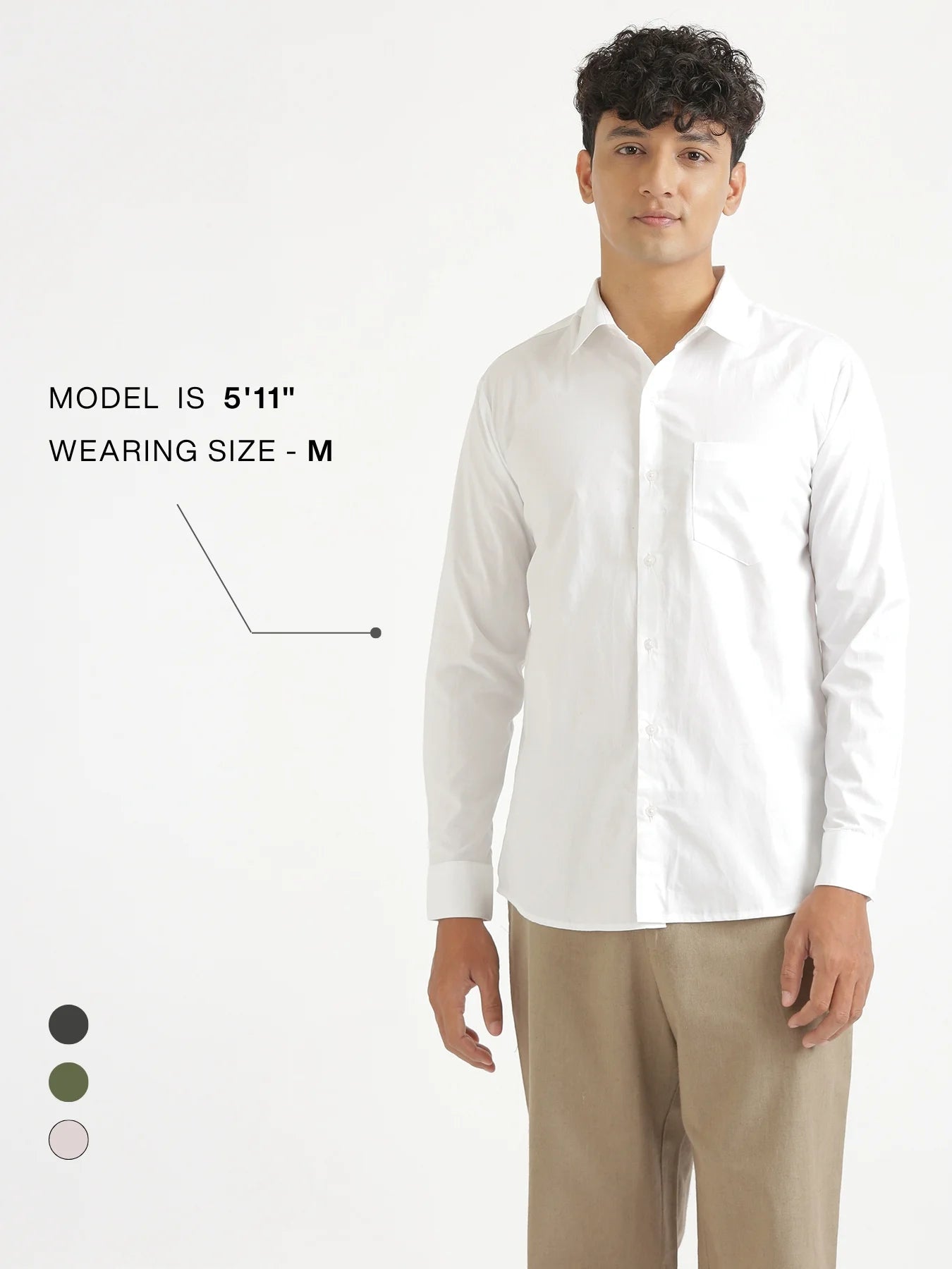 Men White Better Cotton Everyday Shirt