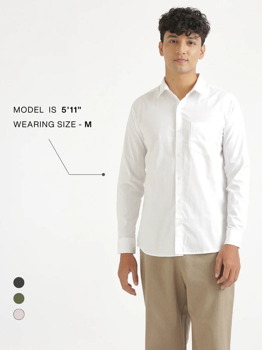 Men White Better Cotton Everyday Shirt