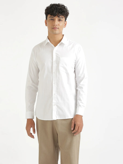Men White Better Cotton Everyday Shirt