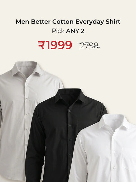 Pick Any 2 banner - Pick Any 2 Men Better Cotton Everyday Shirt