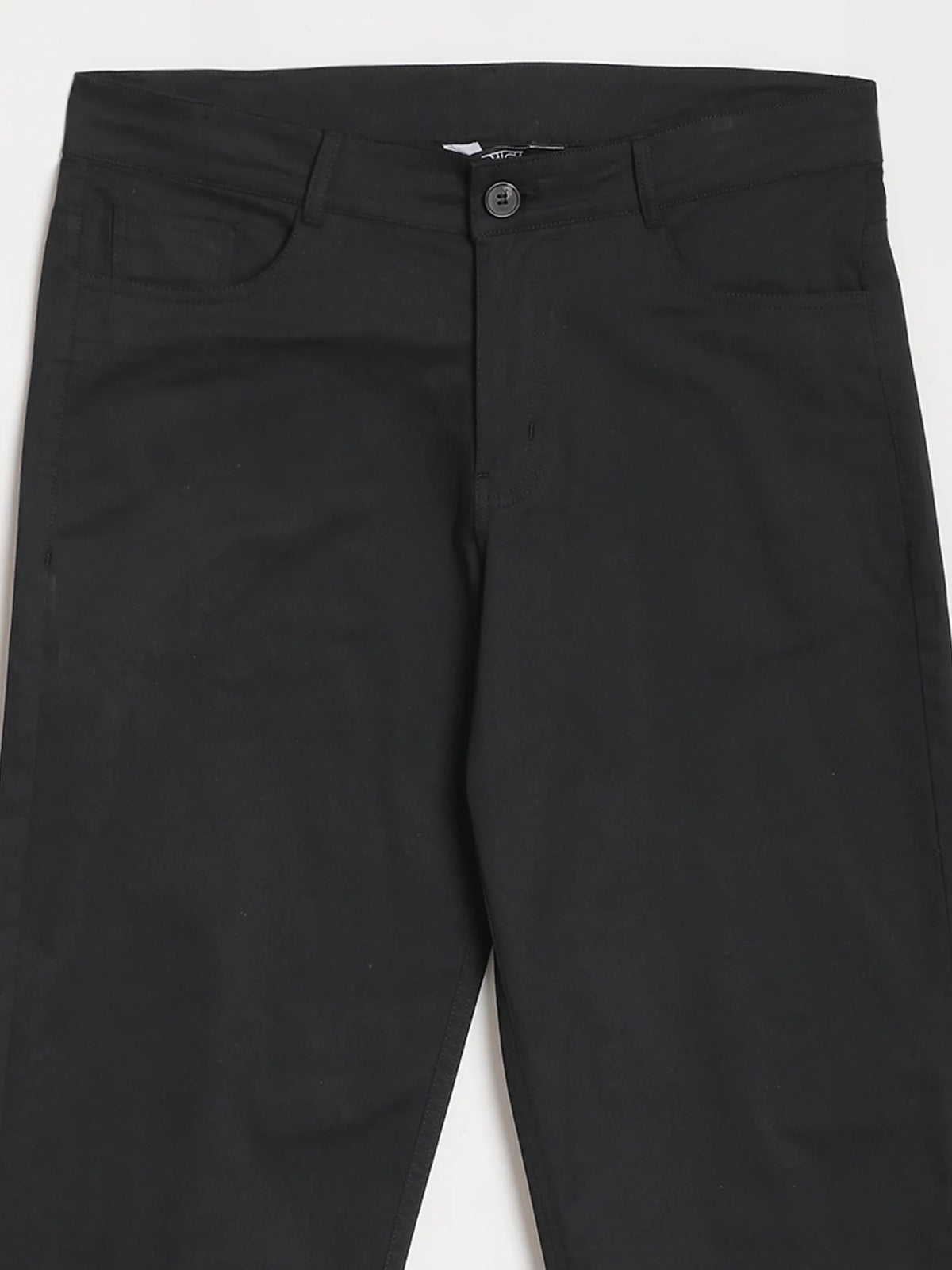 Men Black 5 Pocket Classic Pant