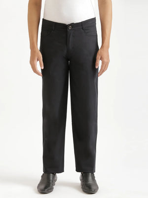 Men Black 5 Pocket Classic Pant