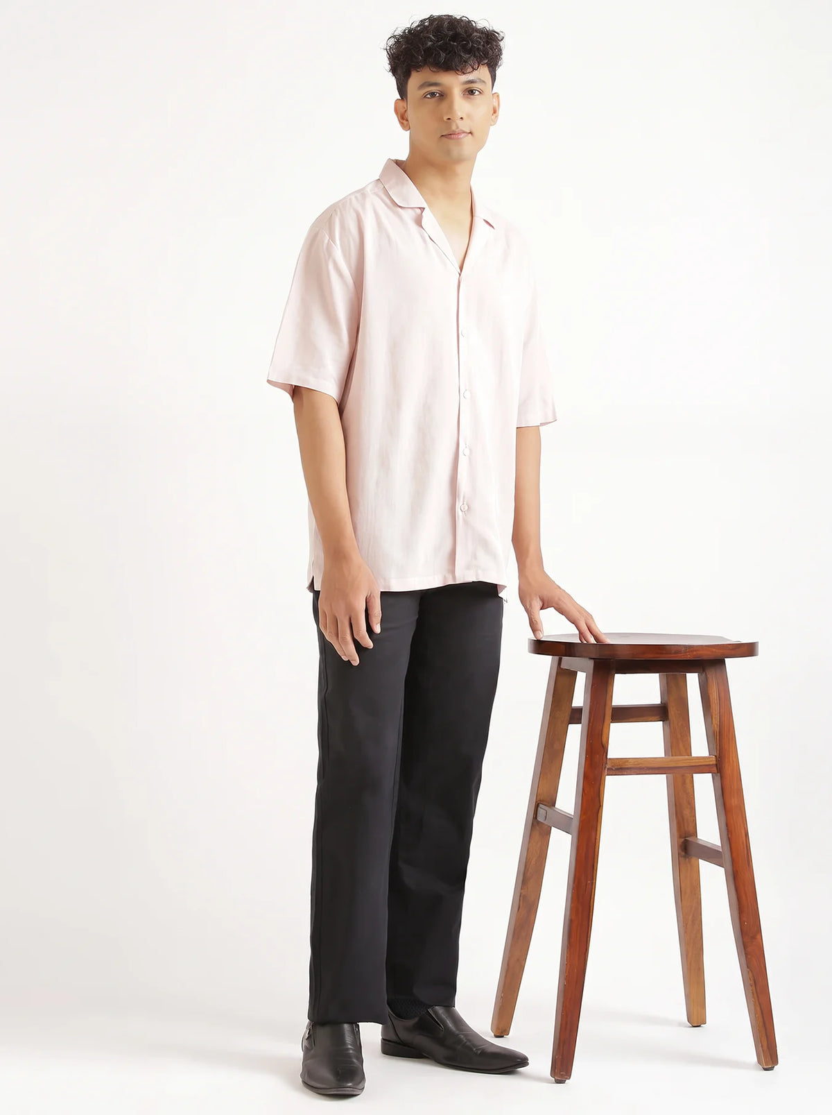 Men Black 5 Pocket Classic Pant