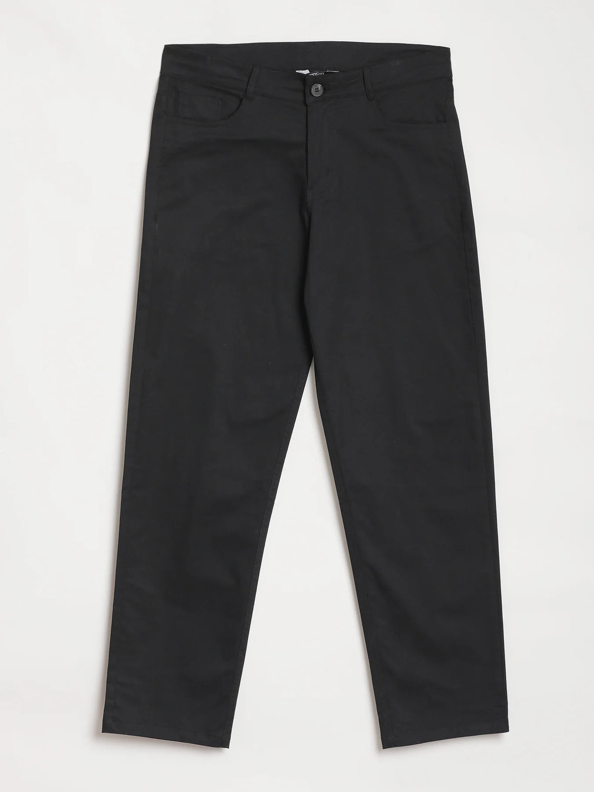 Men Black 5 Pocket Classic Pant