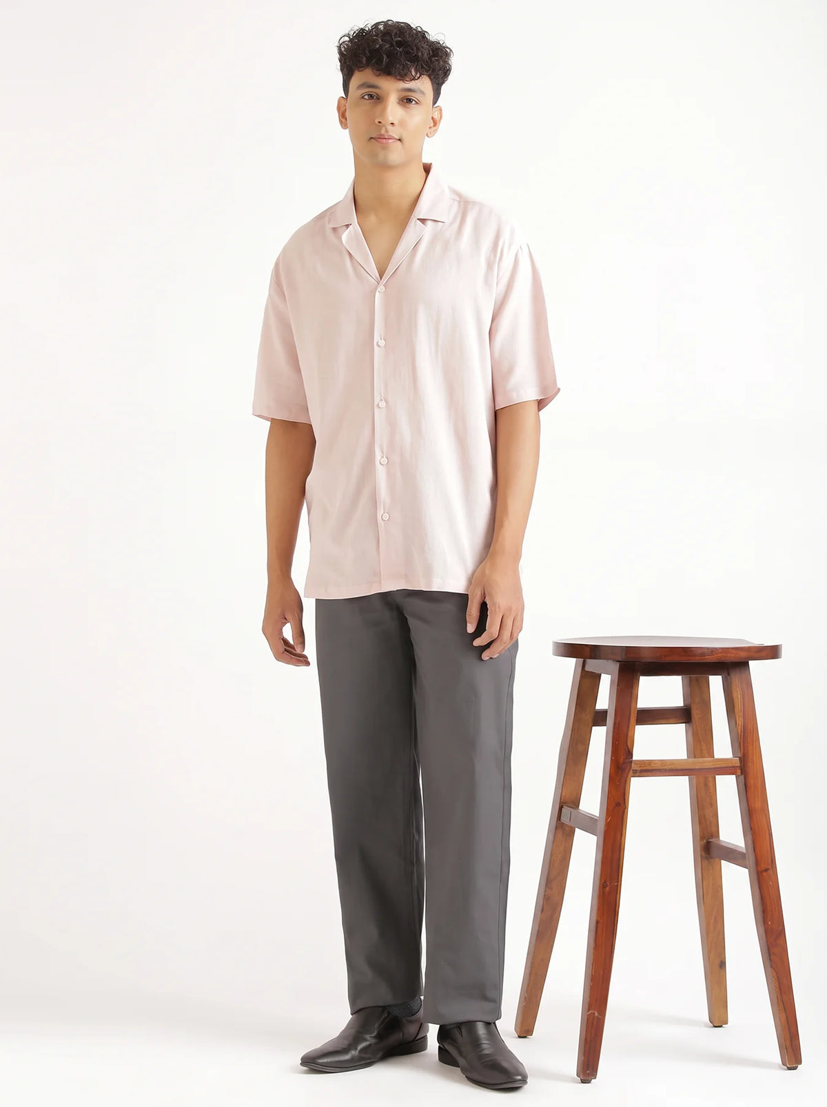 Men Dark Grey 5 Pocket Classic Pant