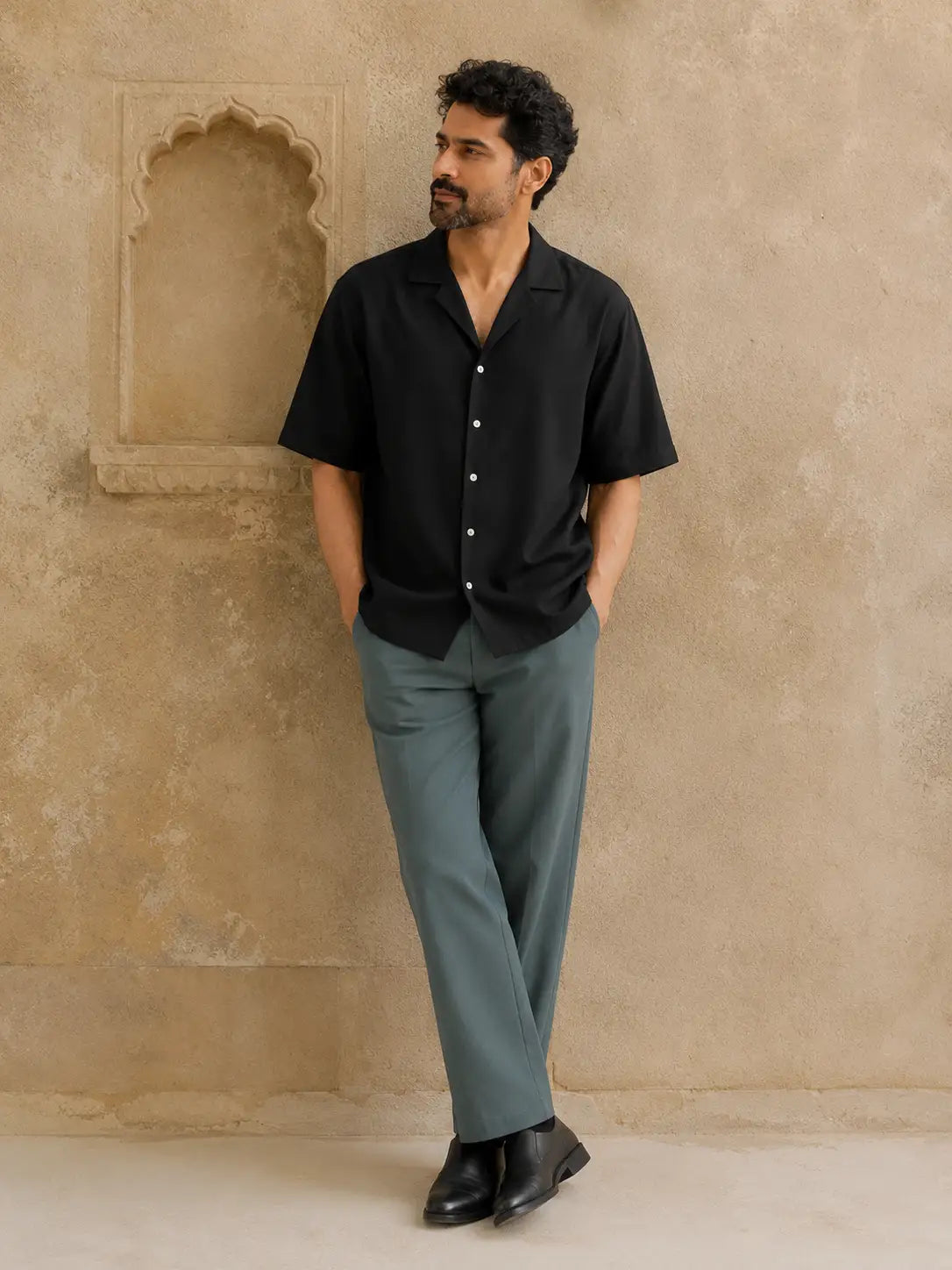 Men Grey 5 Pocket Classic Pant