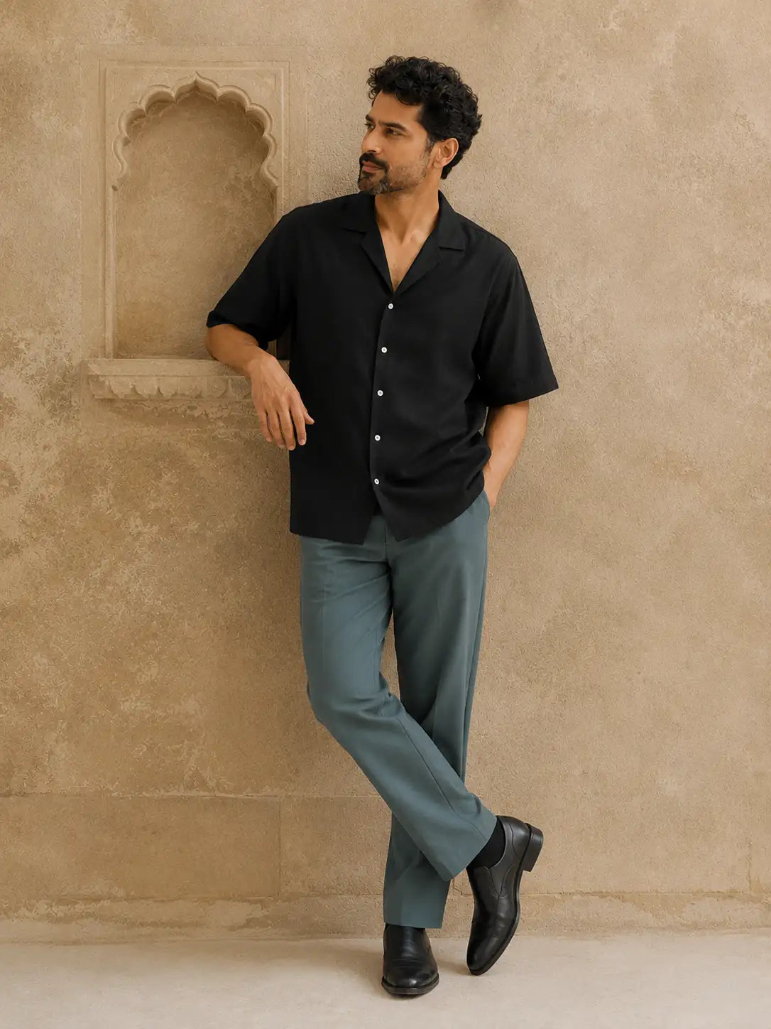Men Grey 5 Pocket Classic Pant