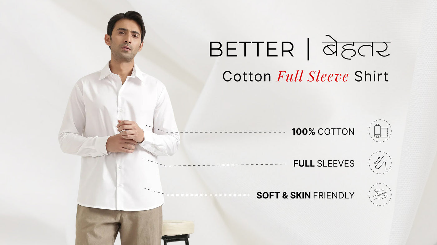 Men Better Cotton Full Sleeve Shirt