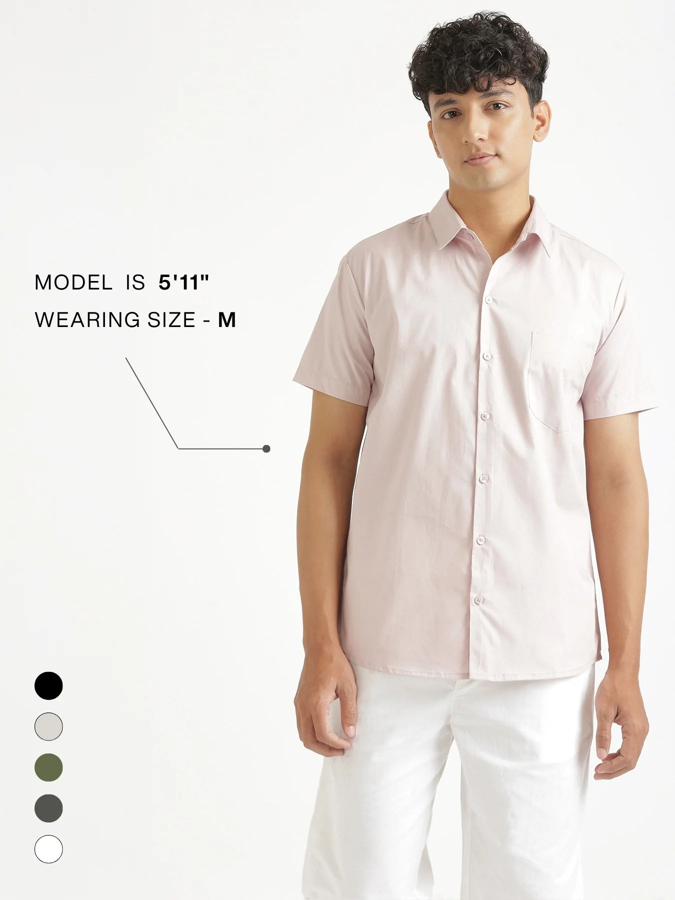 Men Mauve Pink Better Cotton Half Sleeve Shirt