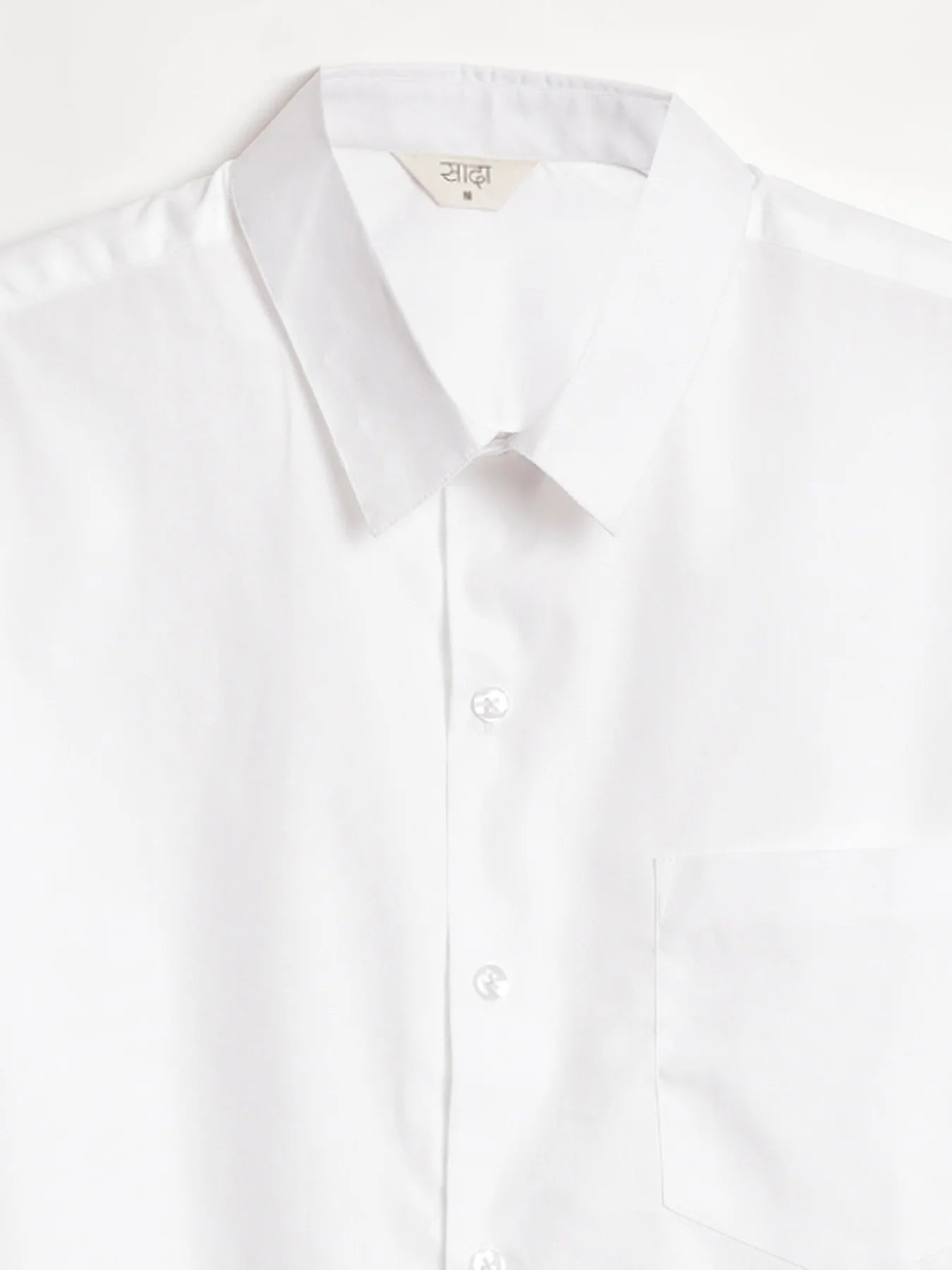 Men White Better Cotton Half Sleeve Shirt
