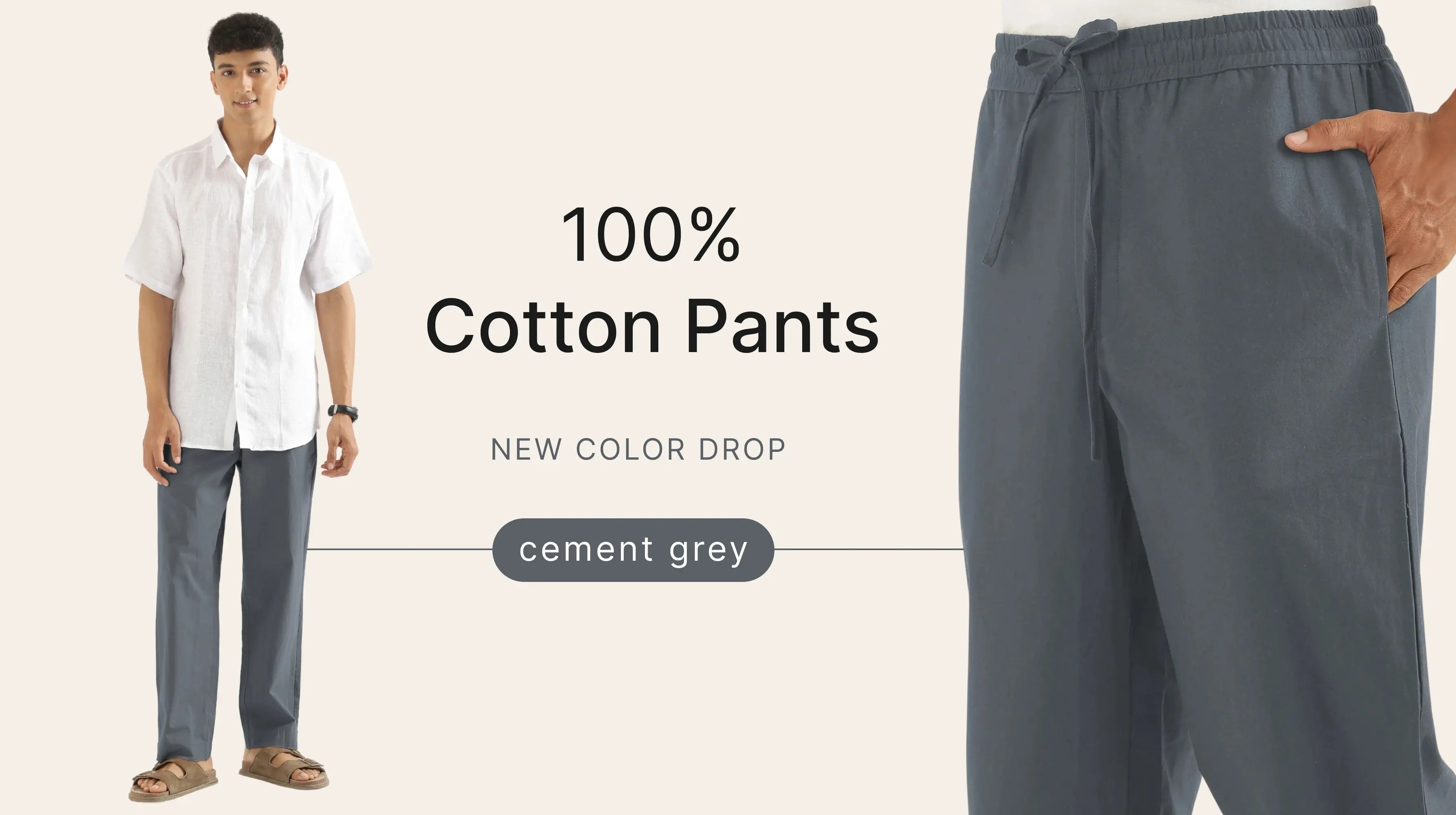 Men Cotton Pants banner mobile