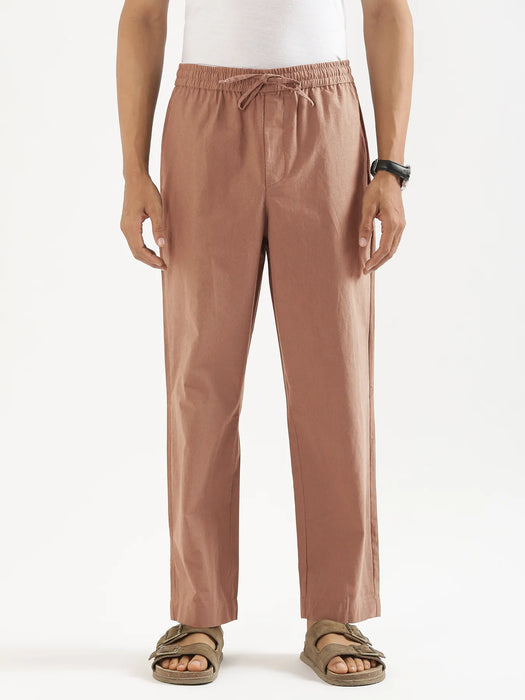 Men Mocha Mouse Cotton Pant