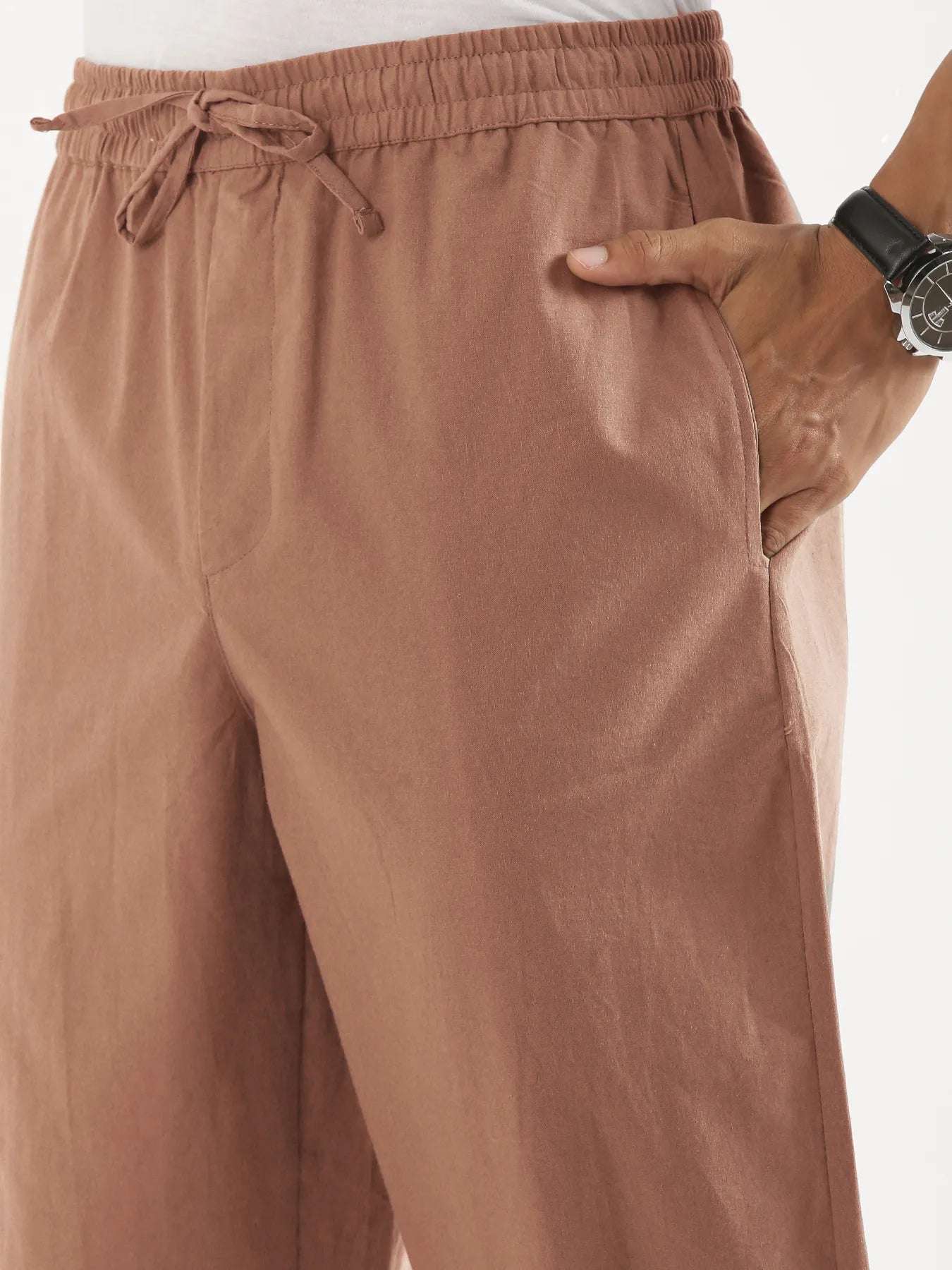 Men Mocha Mouse Cotton Pant