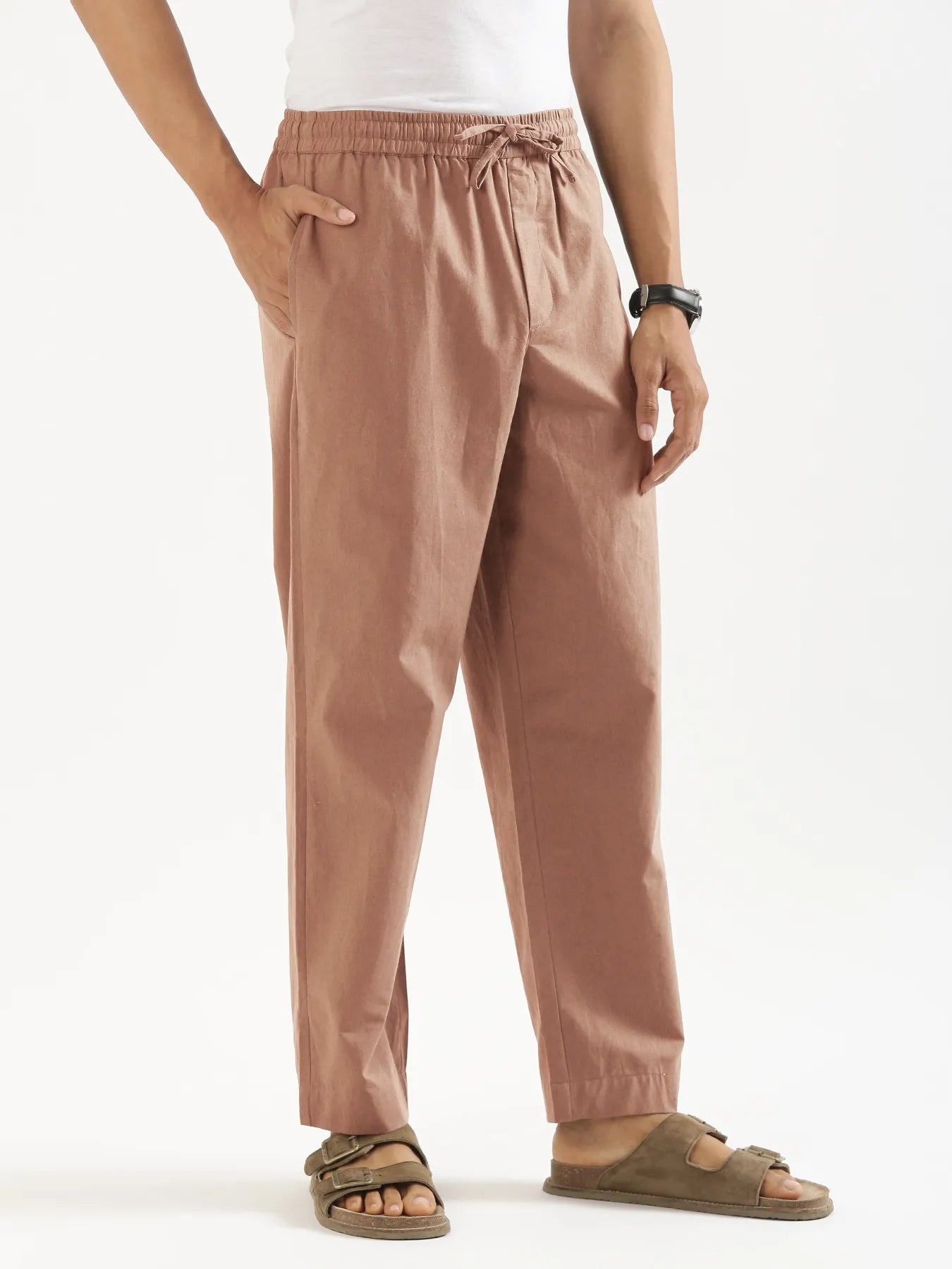 Men Mocha Mouse Cotton Pant
