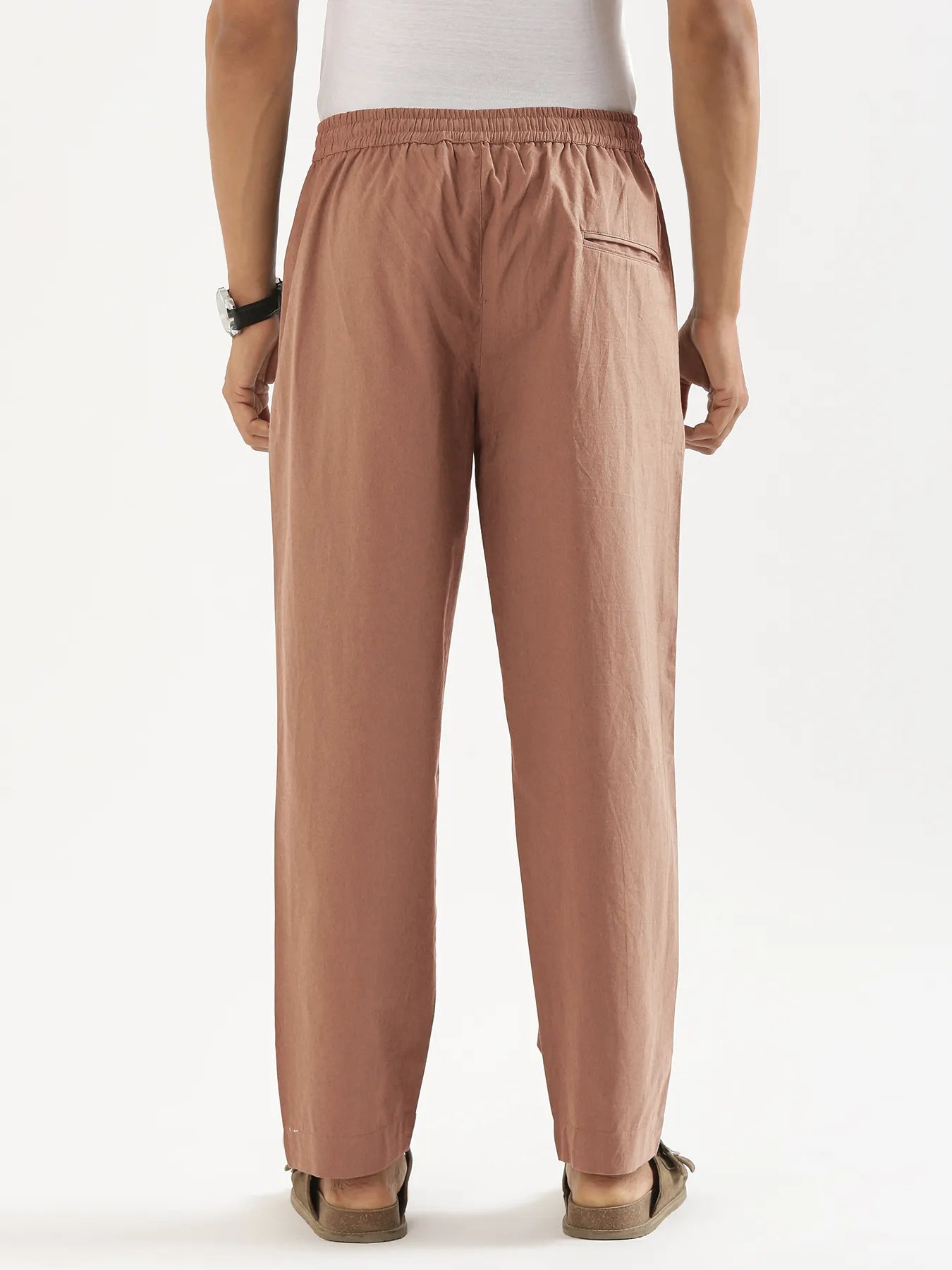 Men Mocha Mouse Cotton Pant