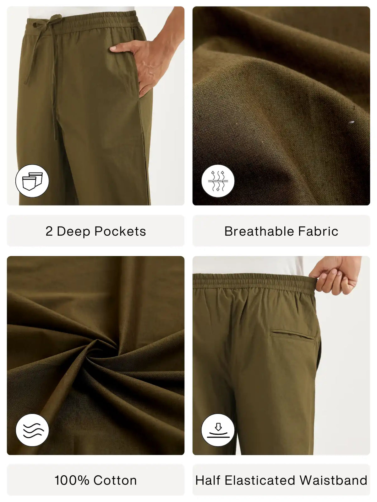 Pick Any 3 Men Cotton Pants