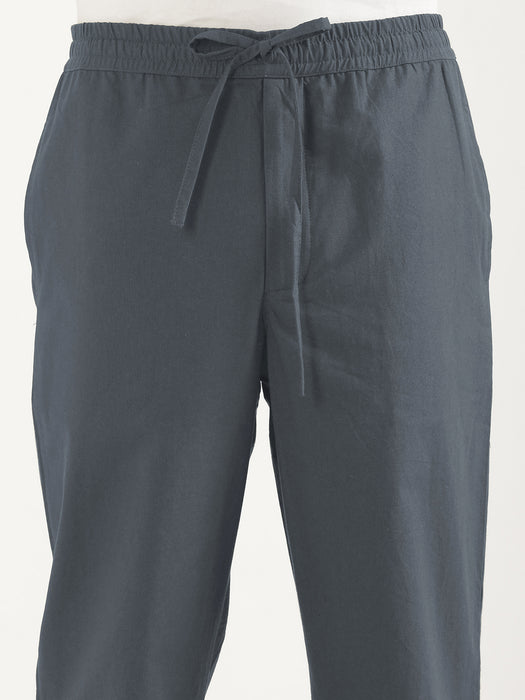 Men Cement Grey Cotton Pant