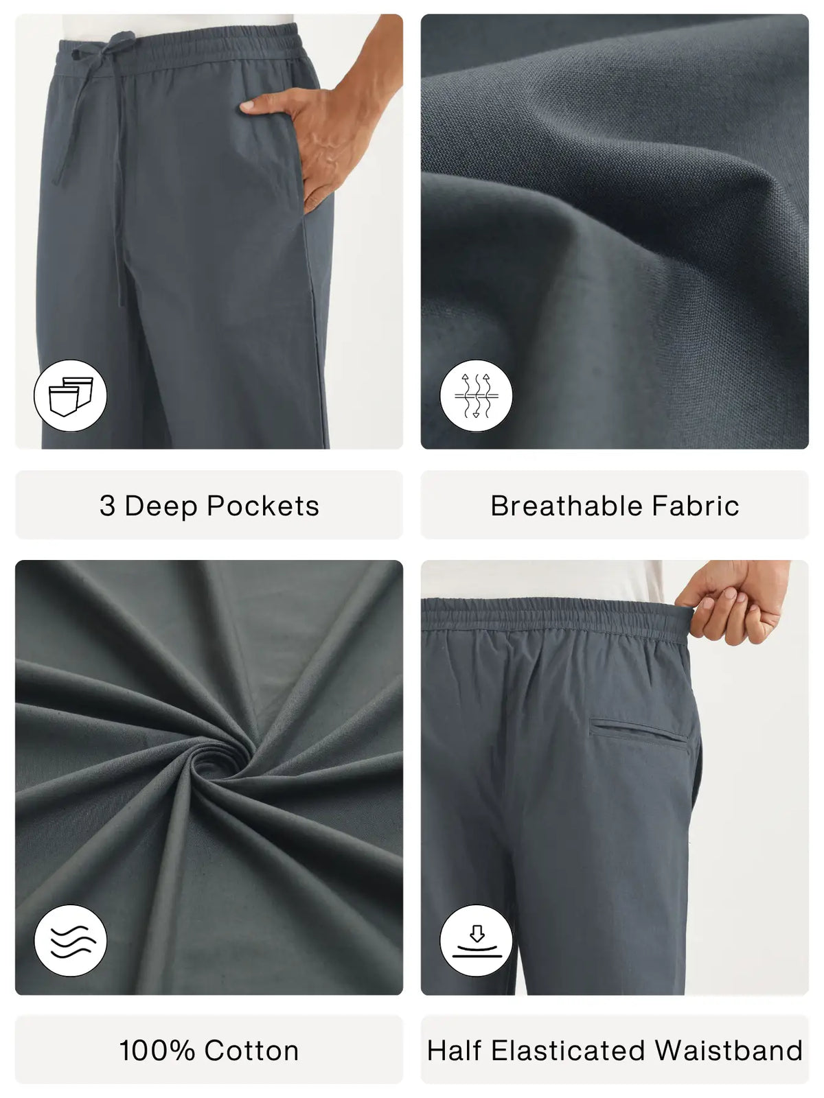 Pick Any 3 Men Cotton Pants