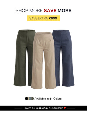 Pick Any 3 Women Wide Leg Trouser