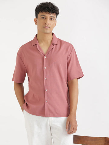 Flowy Linen Cuban Collar Shirt