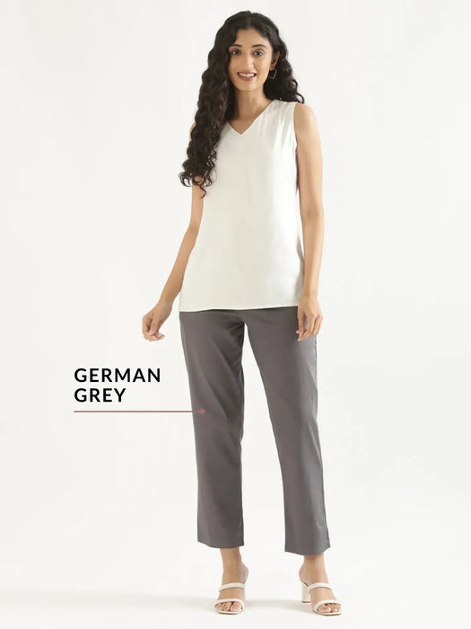 Pick Any 2 Women Straight Fit Formal Pants