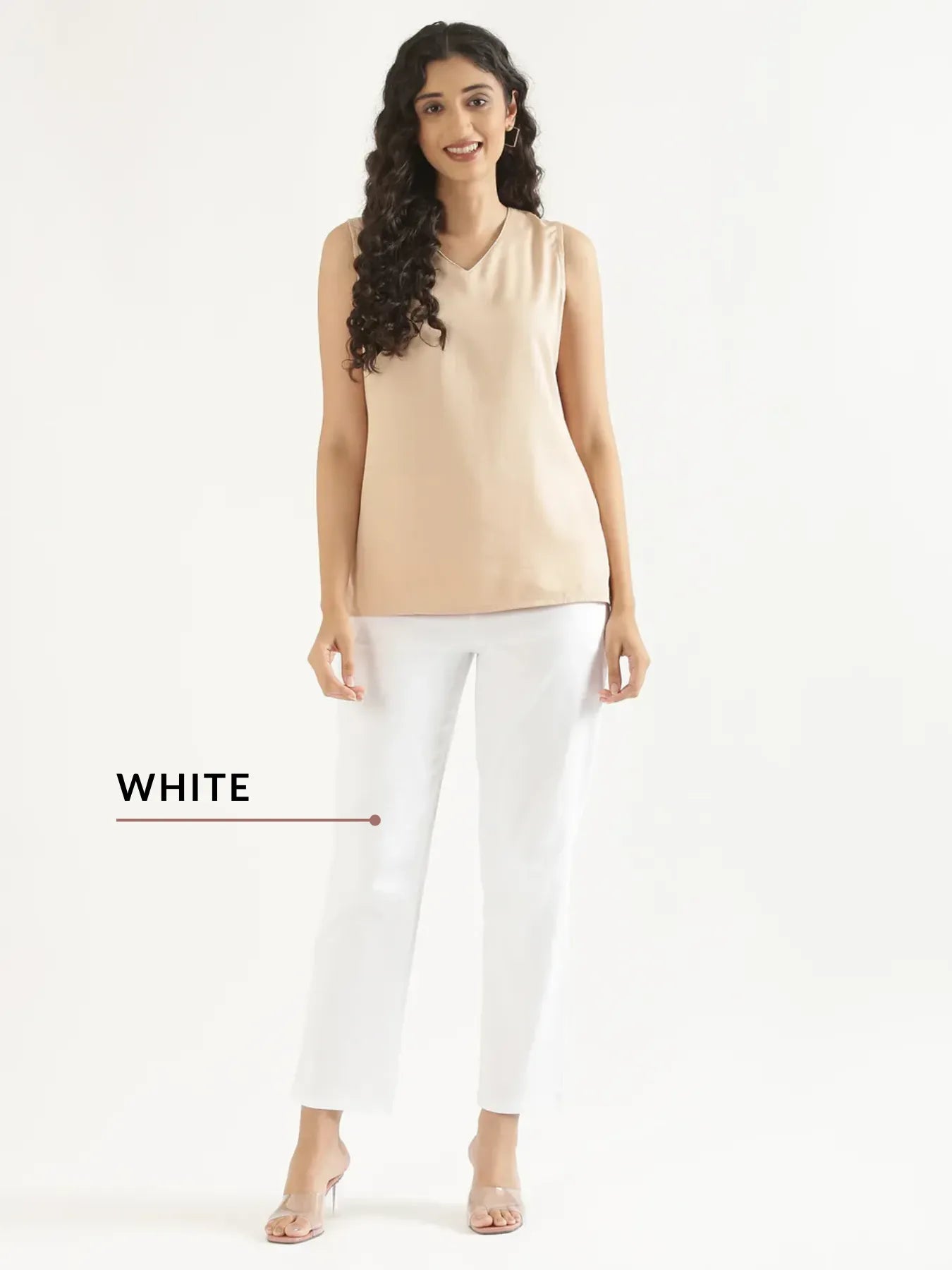 Pick Any 2 Women Straight Fit Formal Pants
