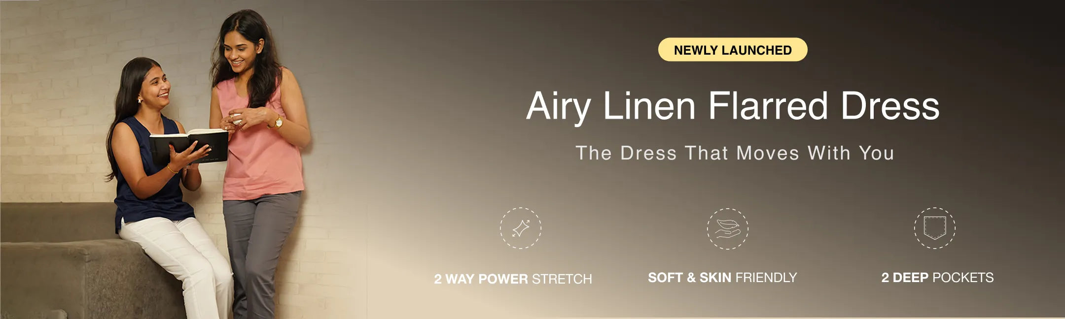 Women Straight Fit Formal Pant banner desktop