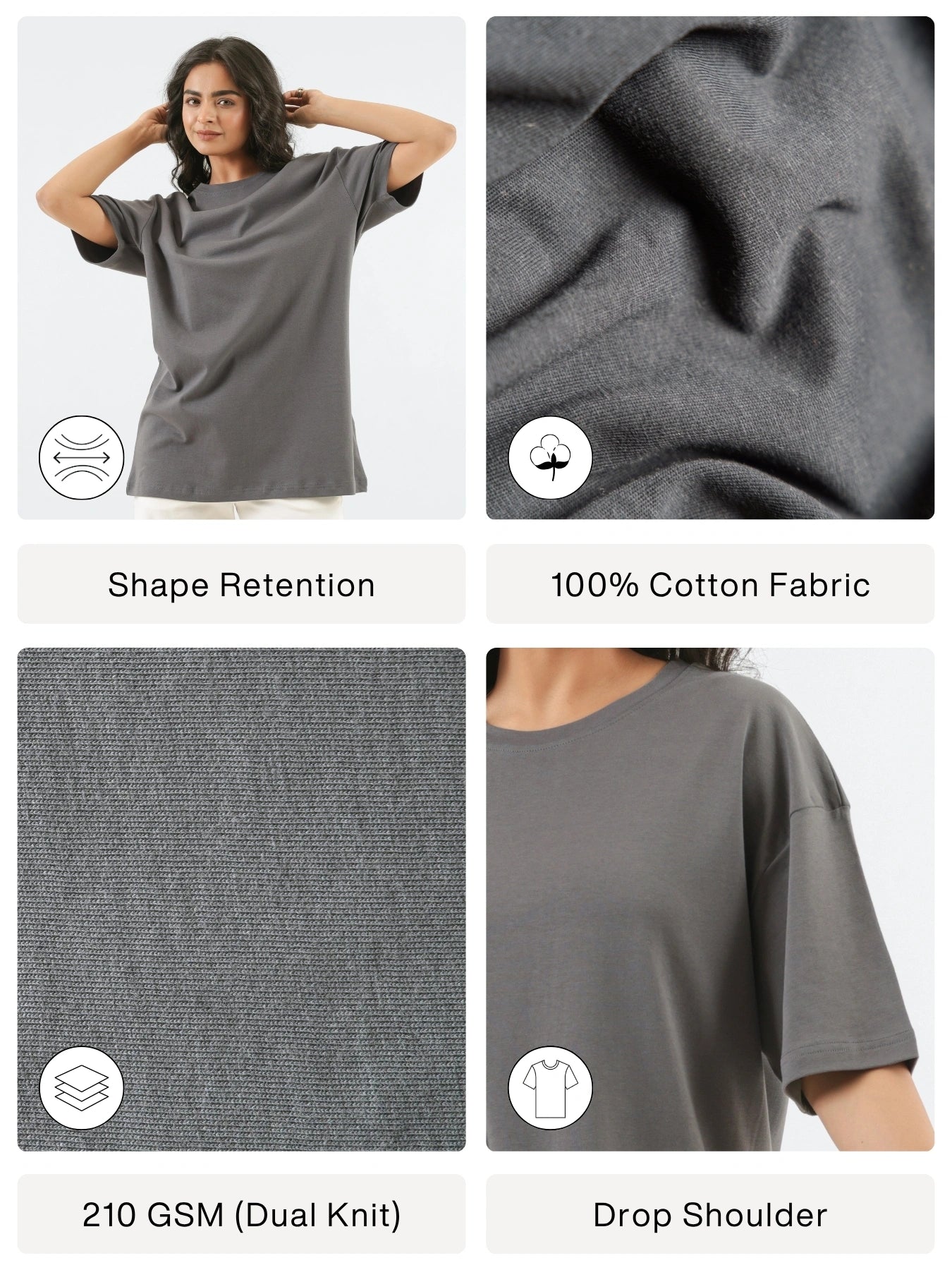 Unisex German Grey Oversized T-shirt