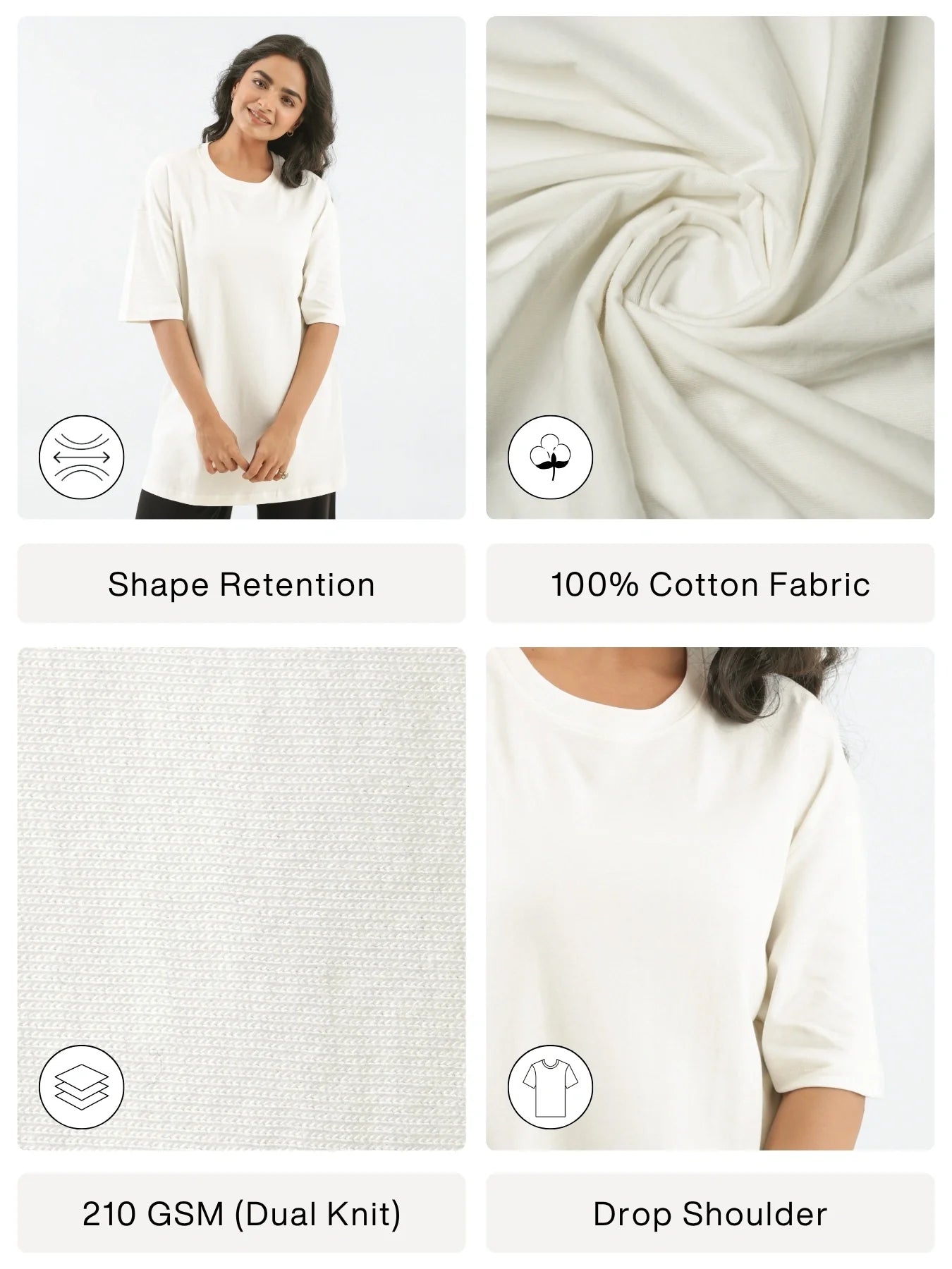 Men Off White Oversized T-shirt - Off White