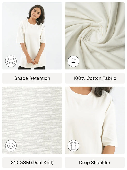Men Off White Oversized T-shirt - Off White