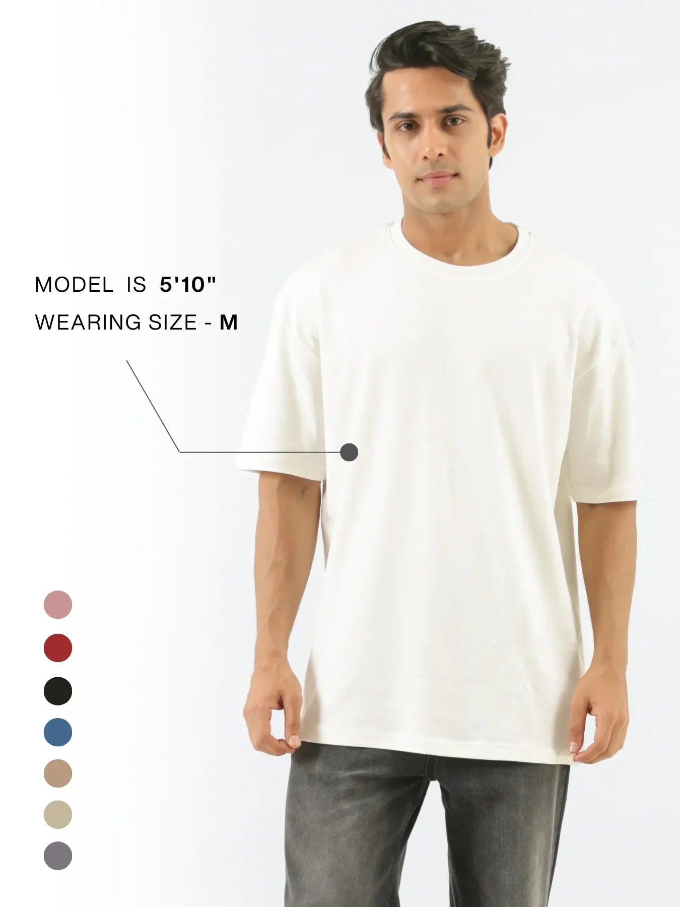 Men Off White Oversized T-shirt - Off White