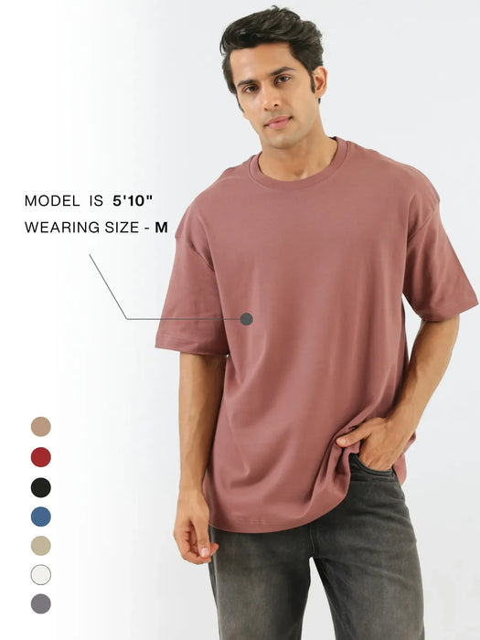 Unisex Rose Taupe Oversized T-shirt