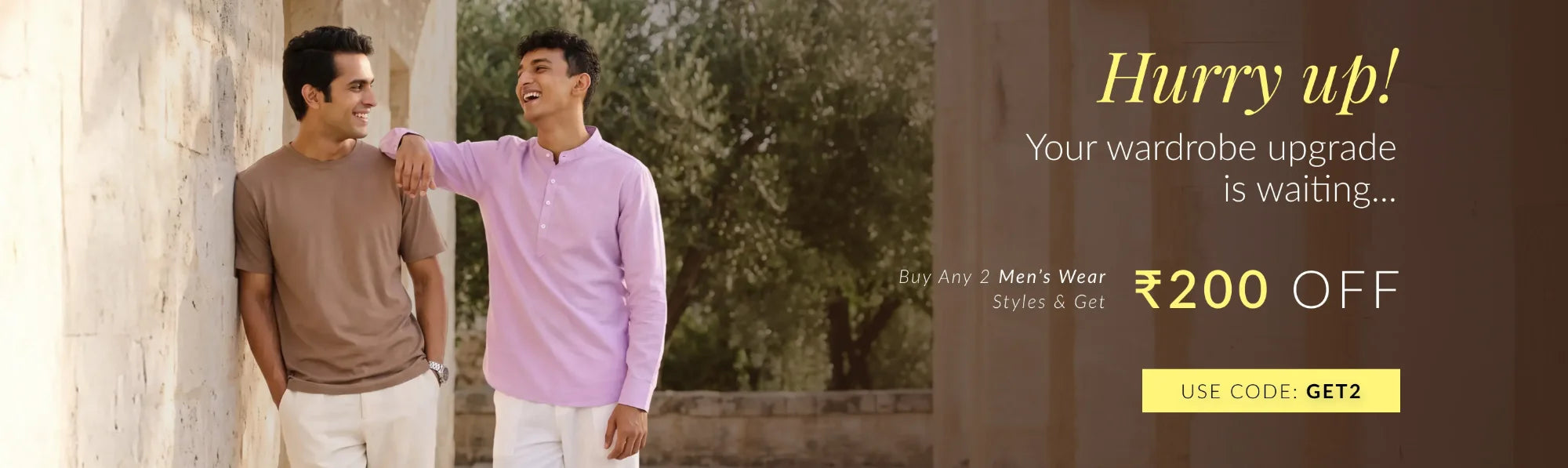 Shop All Men banner desktop