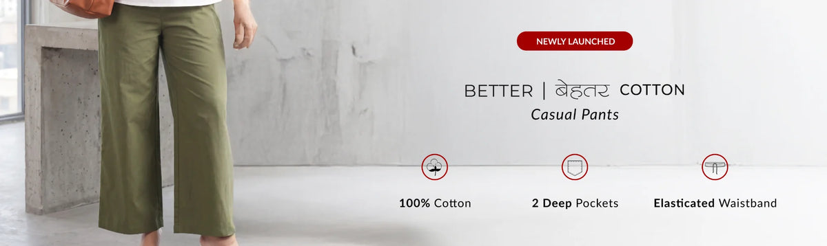 Women Better Cotton Casual Pants