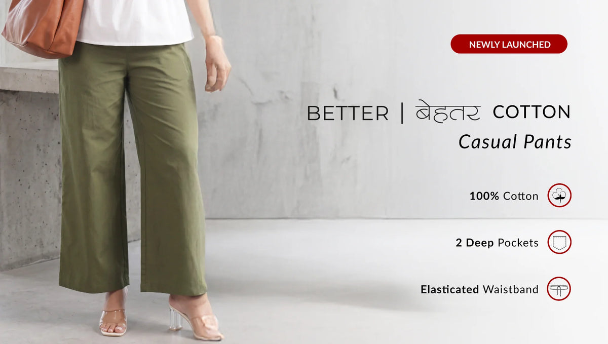 Women Better Cotton Casual Pants