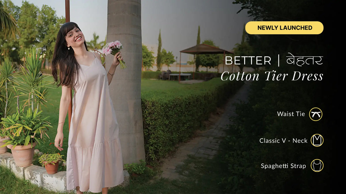 Women Better Cotton Tier Dress