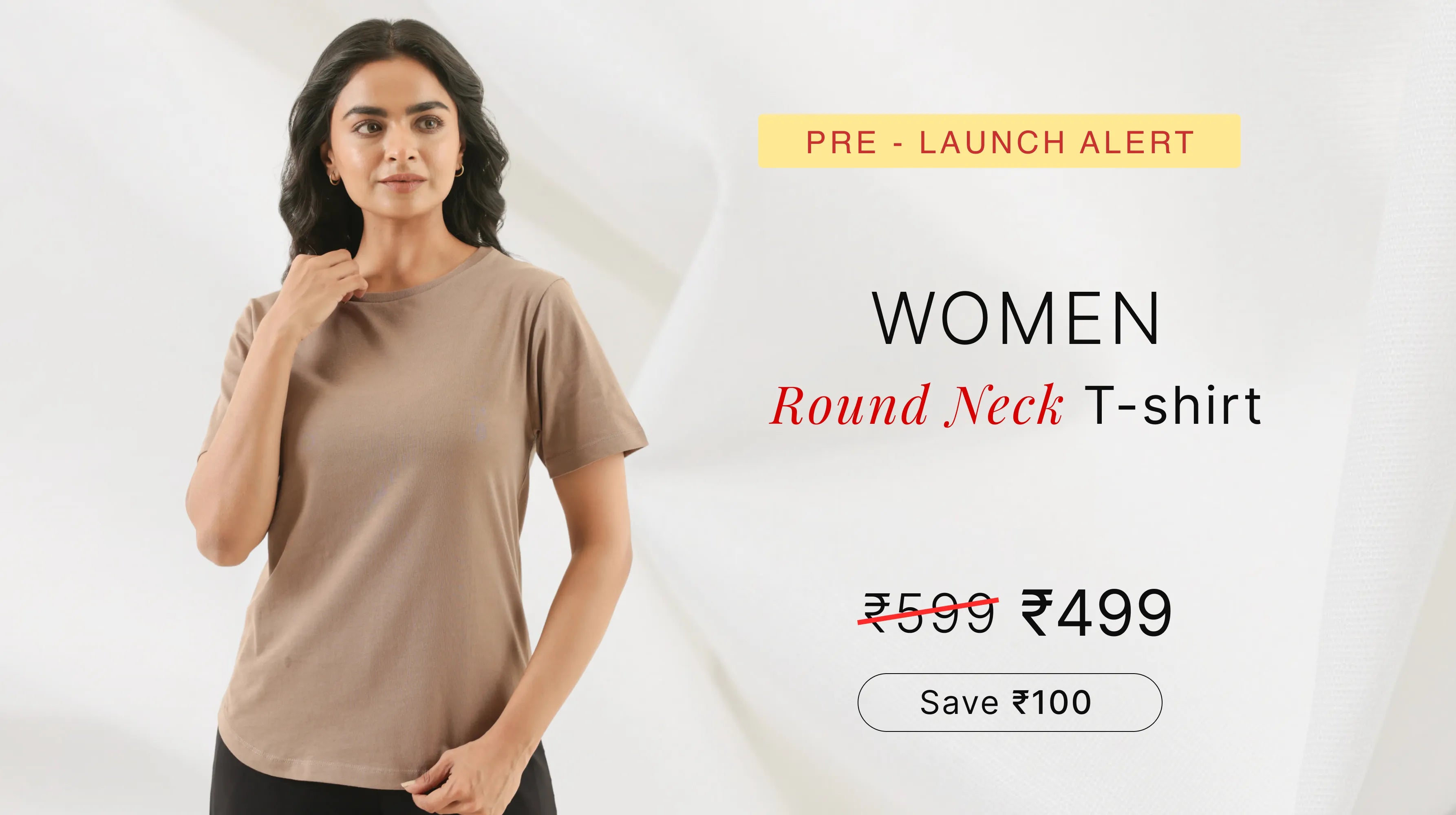Women Round Neck T-shirts banner mobile