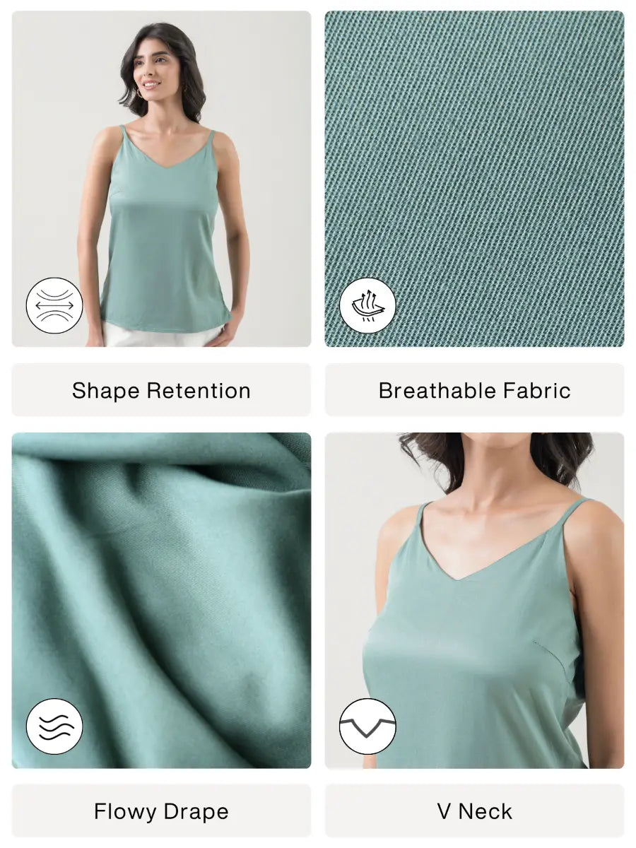 Women Jade Flowy Camisole Top