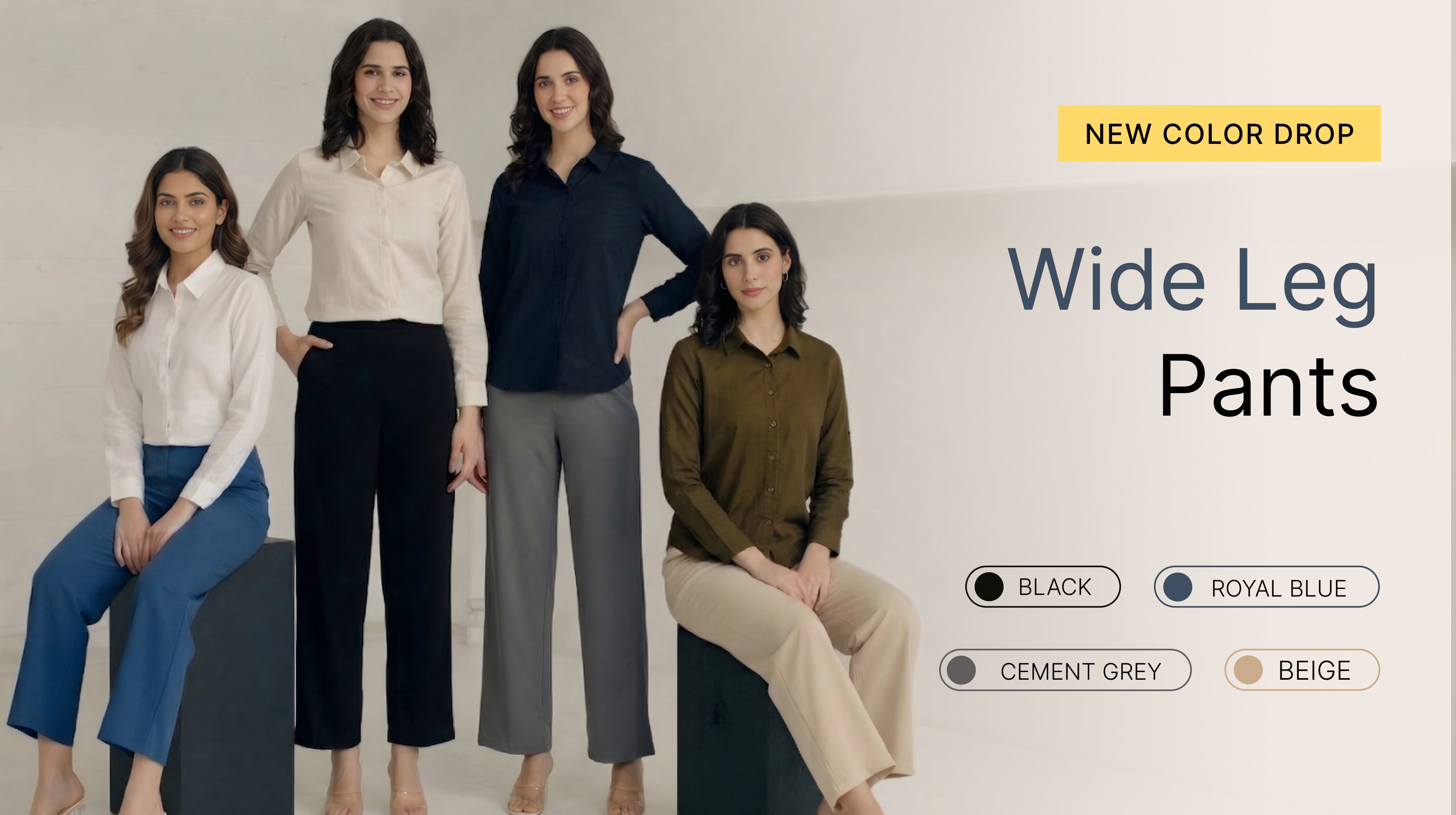 Women Wide Leg Pants banner mobile