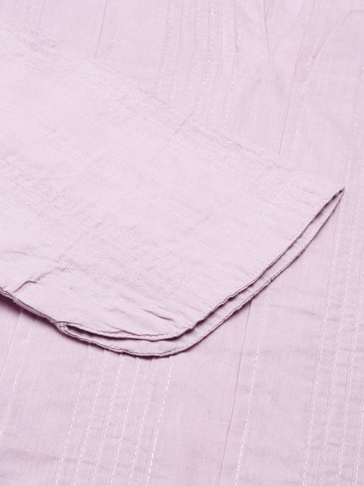 Women Lilac Everyday Cotton Top