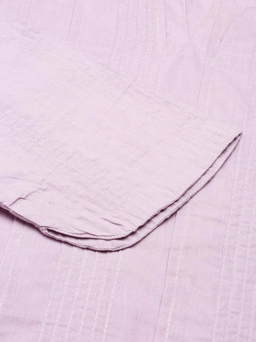 Women Lilac Everyday Cotton Top