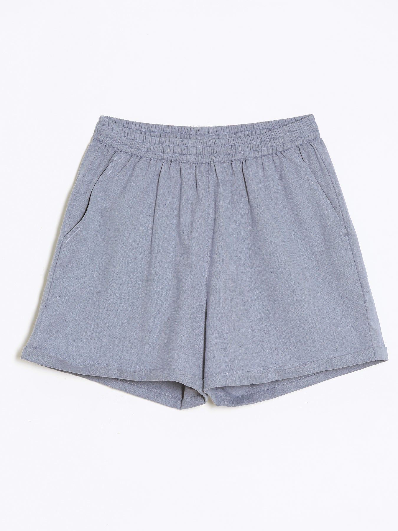 English Blue Airy-Linen Shorts