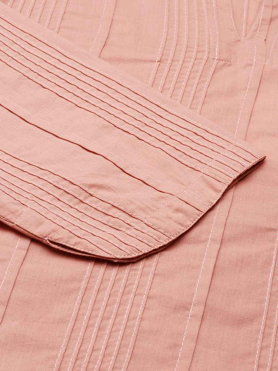 Women Rose Taupe Everyday Cotton Top