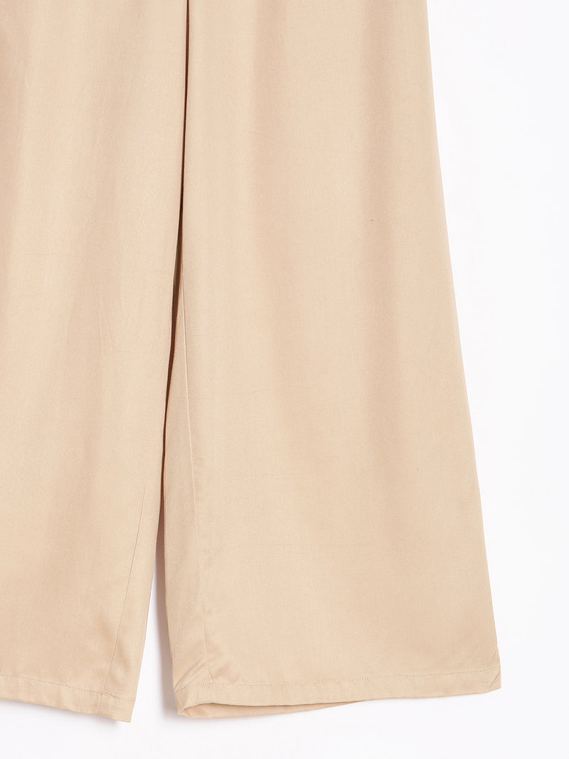 Beige Palazzo Pants For Women | Shop online from सादा /SAADAA – सादा ...