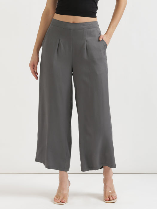 Grey Viscose Coord Set