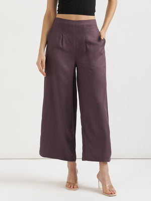 Brinjal Palazzo Pant